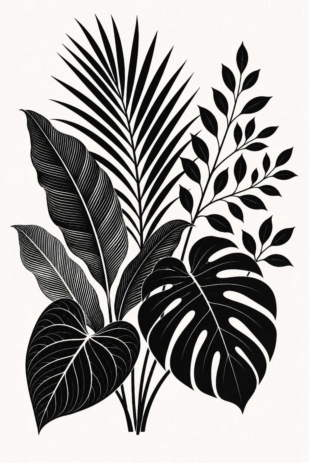 graphic_print botanical monochrome